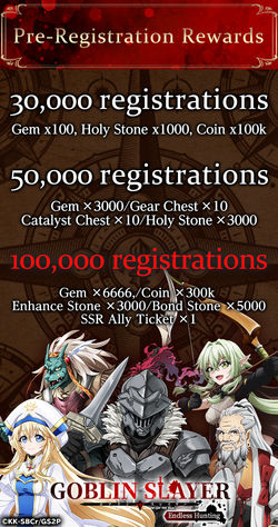 Goblin Slayer: Endless Hunting Opens Pre-Registration on G123