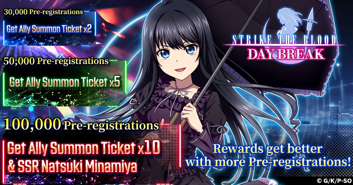 Strike The Blood Daybreak is an Upcoming RPG on G123, and is Open